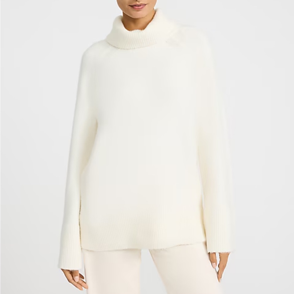 Express plush turtleneck tunic sweater